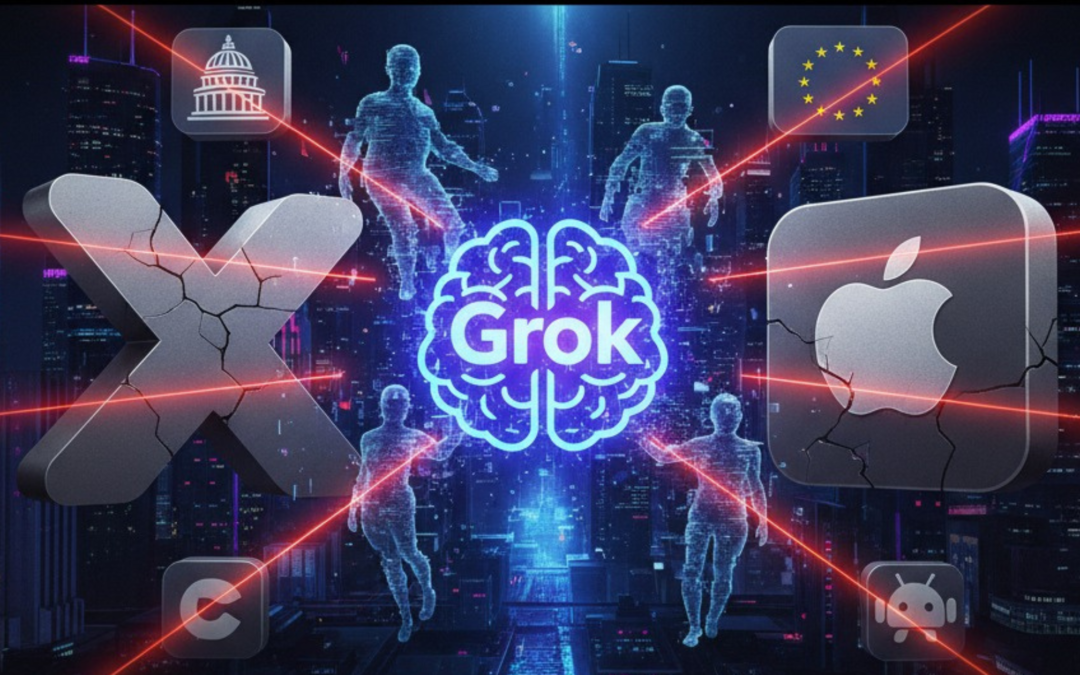 Grok en la Mira Global: La Polémica de los Deepfakes Sexuales que Desató la Ira de Gobiernos y Amenaza con Expulsar a X de las App Stores
